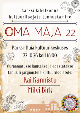 Karksi Kihelkonna kultuuriloojate auraamatusse kandmine